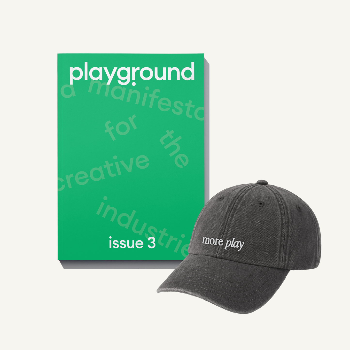 Playground Magazine Issue 3 + 'more play' Cap in Black