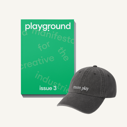 Playground Magazine Issue 3 + 'more play' Cap in Black