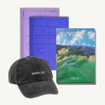 Playground Issue 4 + 'more play' cap + Notebook